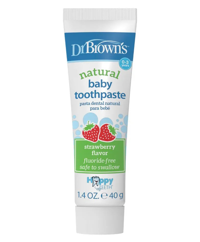 Dr. Brown's Happy Teeth Fluoride Free Toothpaste - Strawberry - Laadlee