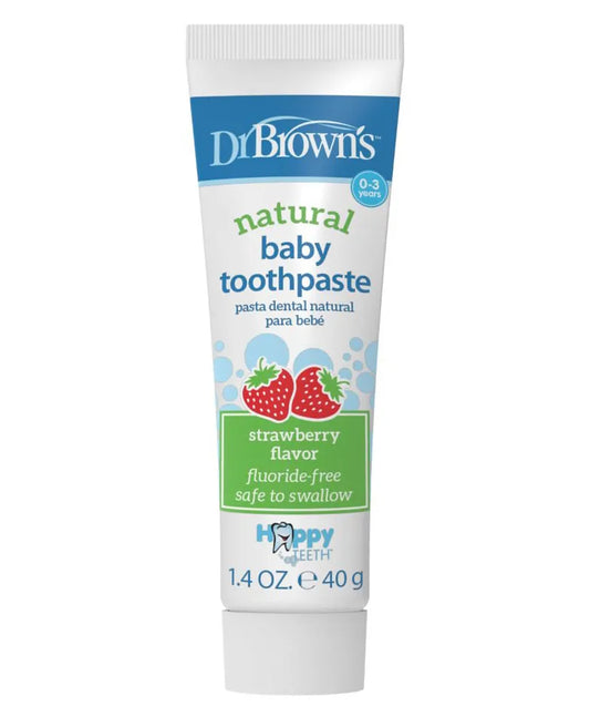 Dr. Brown's Happy Teeth Fluoride Free Toothpaste - Strawberry