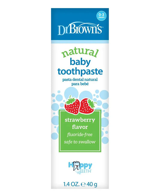 Dr. Brown's Happy Teeth Fluoride Free Toothpaste - Strawberry