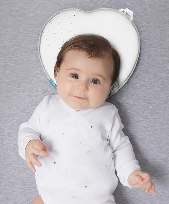 Babymoov Lovenest Original Flat Head Baby Pillow - White