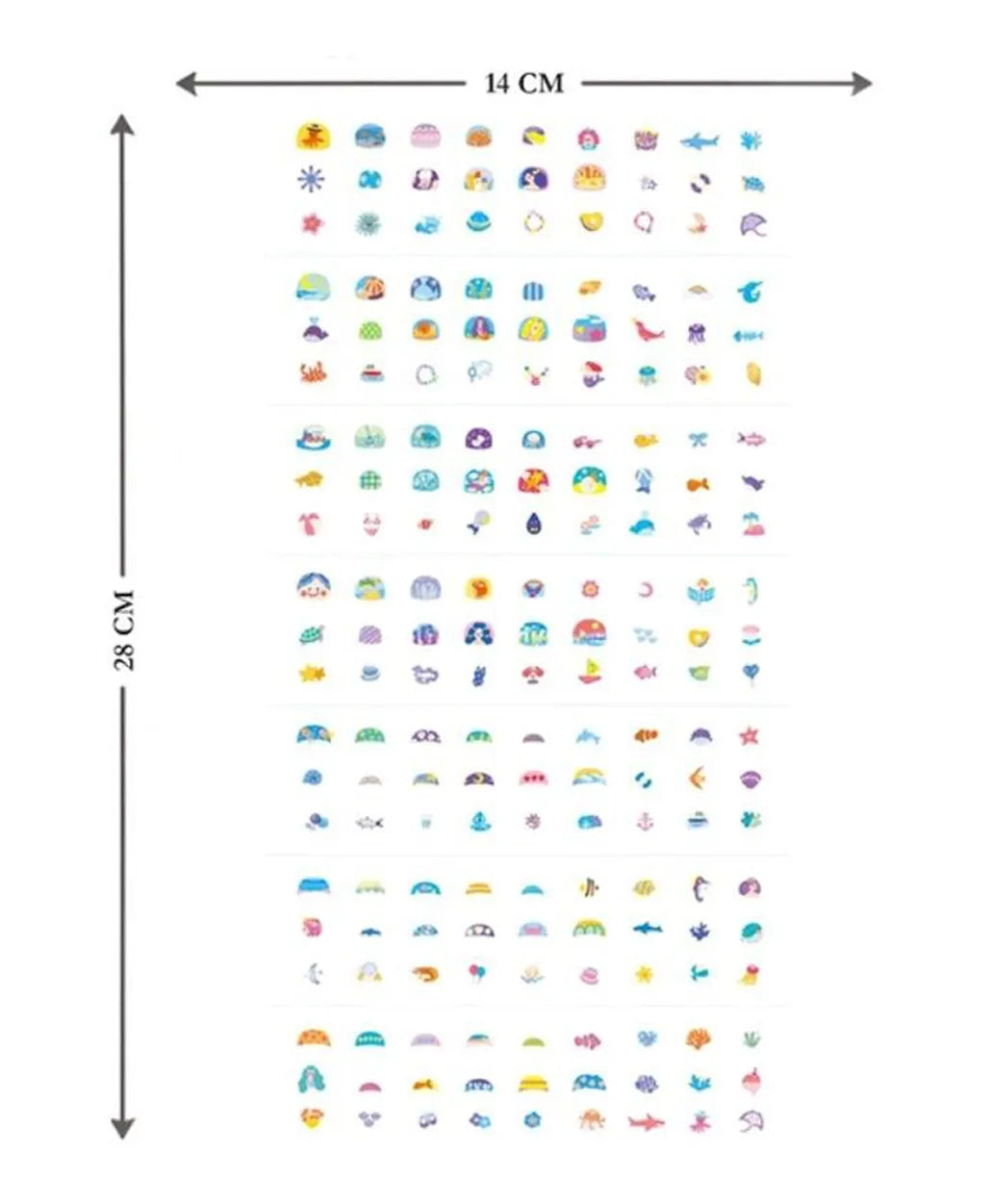 Avenir Nail Stickers and Tattoos Kit - Mermaid - Laadlee