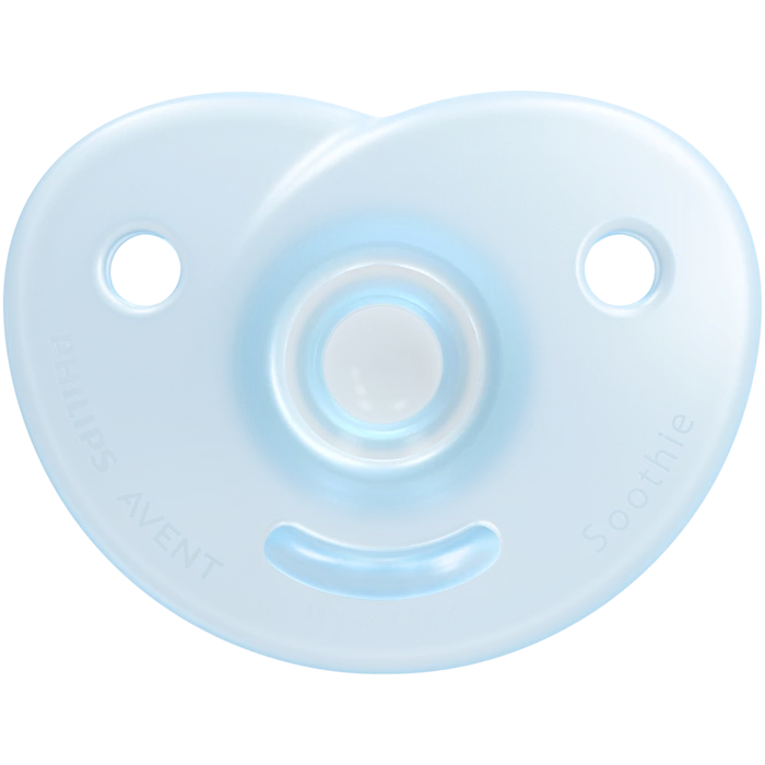 Philips Avent Curved Soother Silicone (0M - 6M)- Mixed - (Pack of 2)