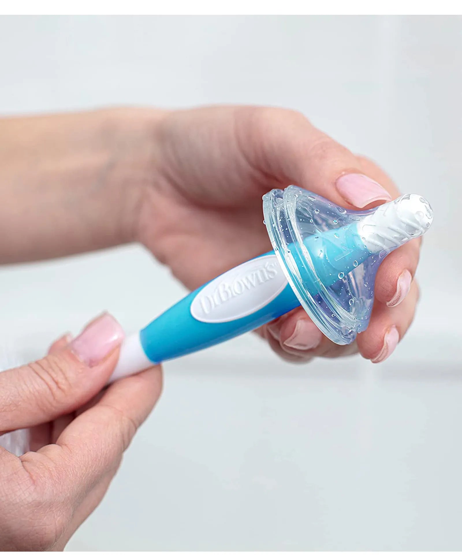 Dr. Brown's Soft Touch Bottle Brush - Blue - Laadlee