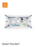 Stokke Flexi Bath + Newborn Support Bundle -Transparent Blue