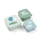 Done By Deer Snack Box Set 3pcs - Happy Clouds Green