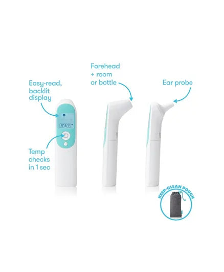 Frida Baby - 3-in-1 Baby Ear Forehead Touchless Infrared Thermometer - Laadlee