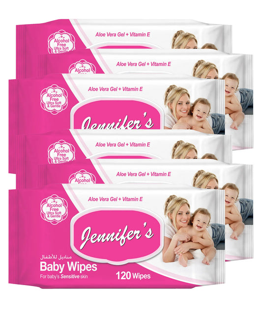 Jennifer's Baby Wipes Pack of 5 + 1 Free - 720pcs