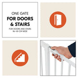 Hauck Open N Stop? 2 Set Safety Gates 96-101cm + 21cm - White