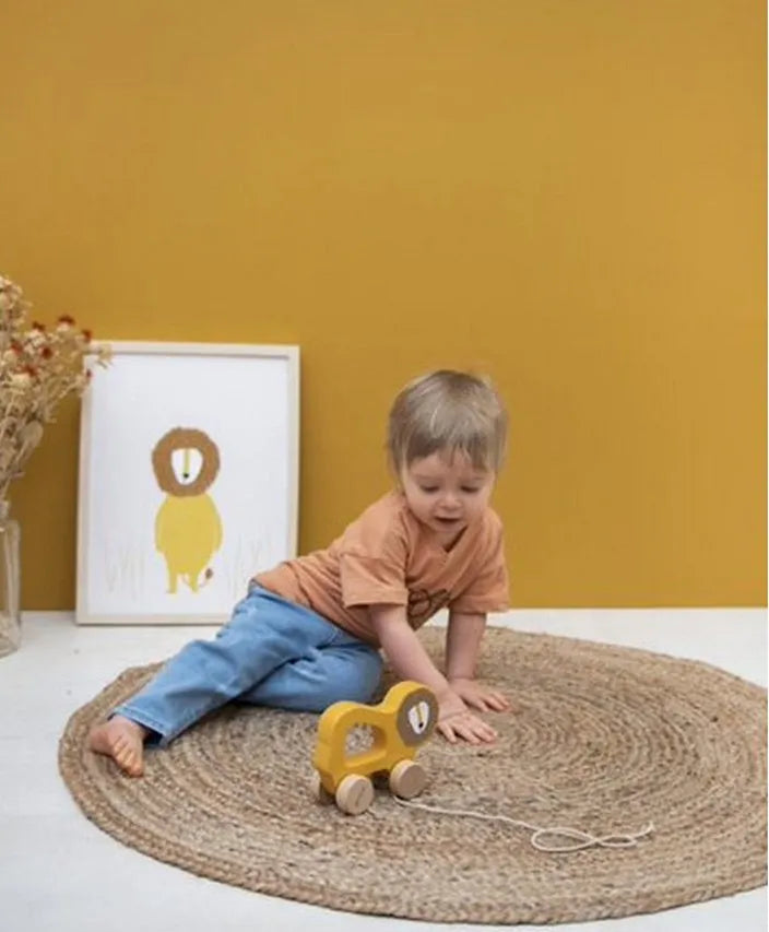 Trixie Wooden Pull Along Toy - Mr. Lion - Laadlee