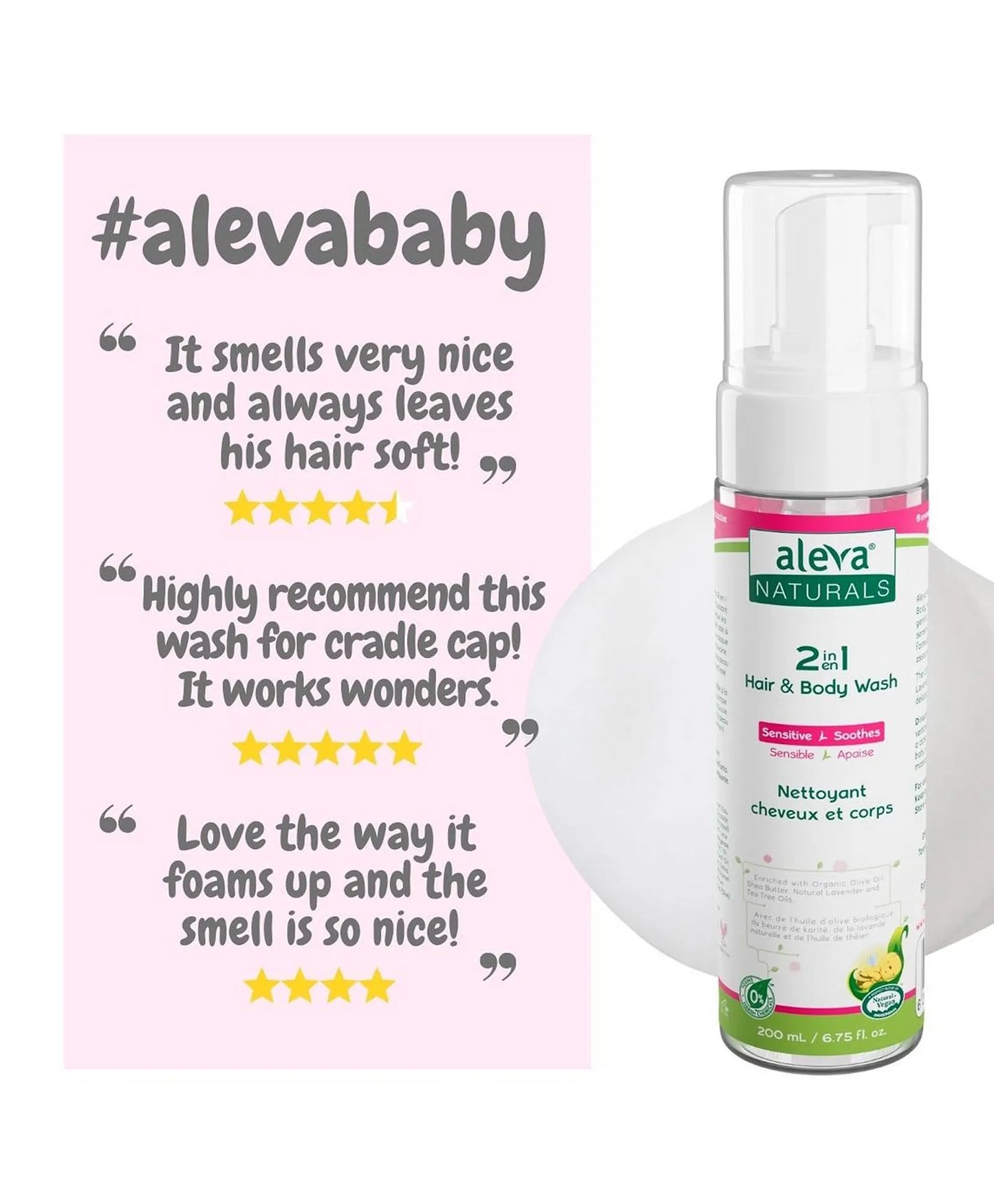 Aleva Naturals 2 In 1 Hair & Body Wash - 200ml