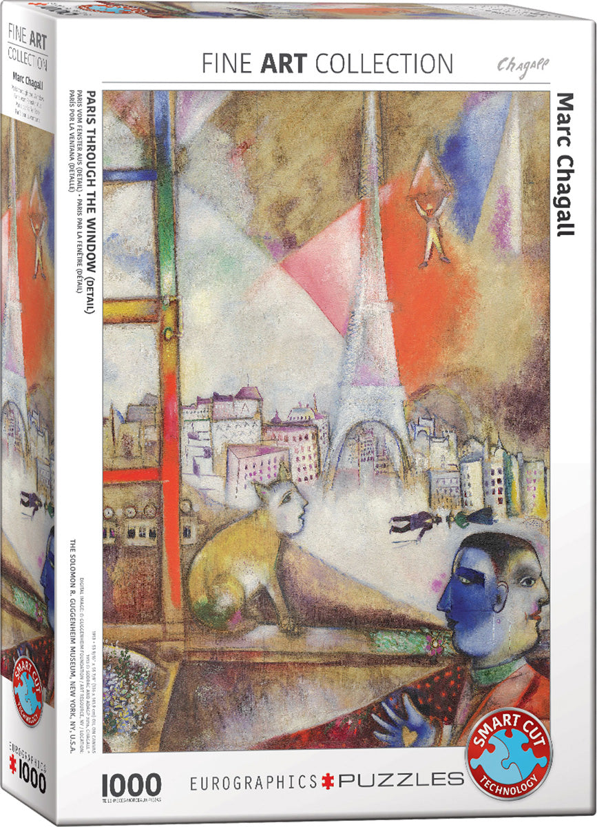 eurographics-paris-through-the-window-by-marc-chagall-puzzle-1000pcs - 1