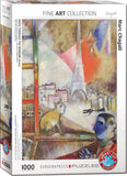 eurographics-paris-through-the-window-by-marc-chagall-puzzle-1000pcs - 1