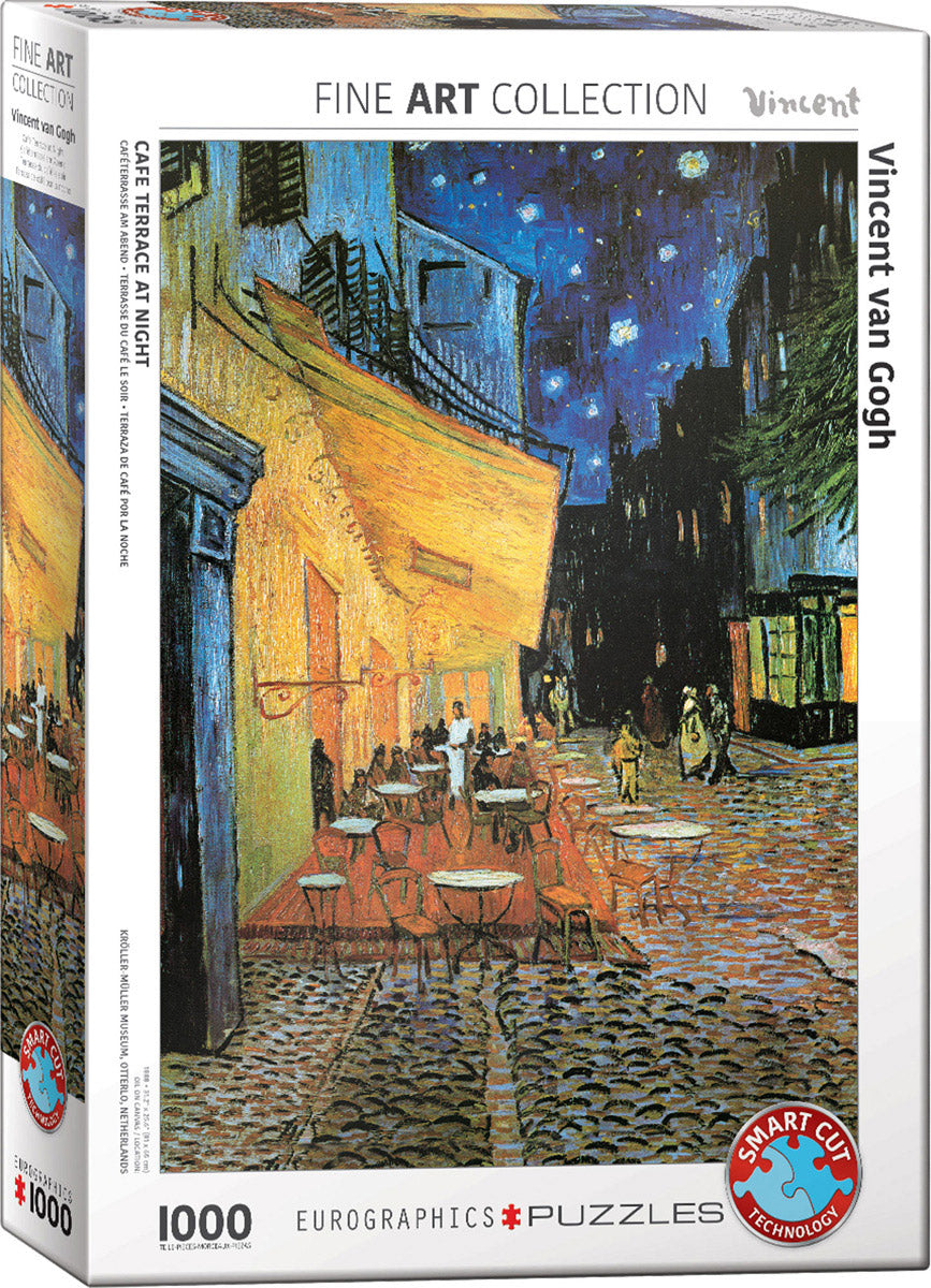 eurographics-cafe-terrace-at-night-by-vincent-van-gogh-puzzle-1000pcs - 1