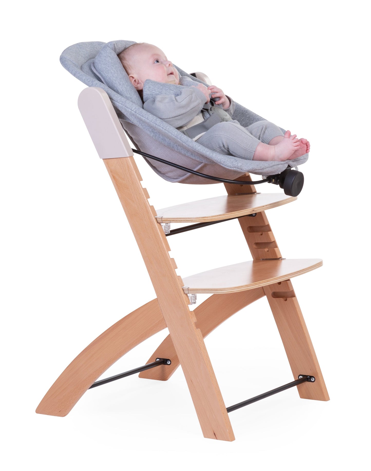 Childhome Evosit High Chair with Feeding Tray - Natural