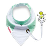 Eazy Kids Bandana Drool Bibs - Orange & Green (Set Of 2)