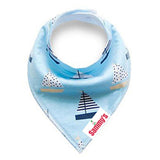 Eazy Kids Bandana Bibs - Anchor Ships (Set Of 4)