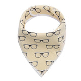 Eazy Kids Bandana Bibs - Glasses Mustaches (Set Of 4)