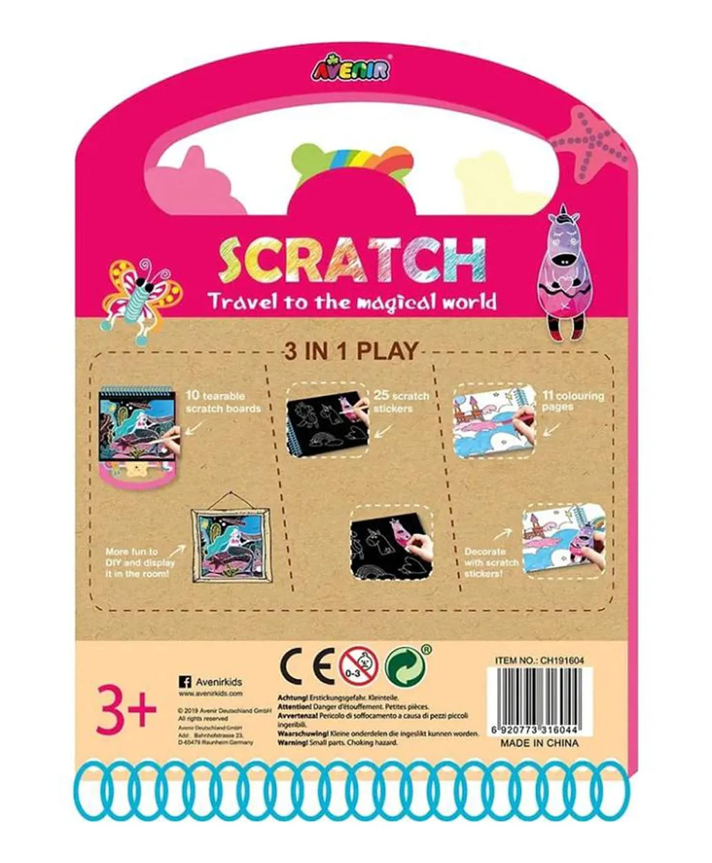 Avenir Scratch Activity Kit - Travel to the Magical World - Laadlee