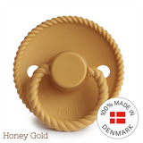 Frigg Rope Latex Baby Pacifier 0-6M, 1Pack, Honey Gold - Size 1 - Laadlee