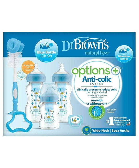 Dr. Brown's Wide Neck Options+ Blue Gift Set