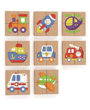Viga Magnetic Puzzle Block  Transportation - 32Pcs