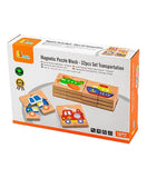 Viga Magnetic Puzzle Block  Transportation - 32Pcs
