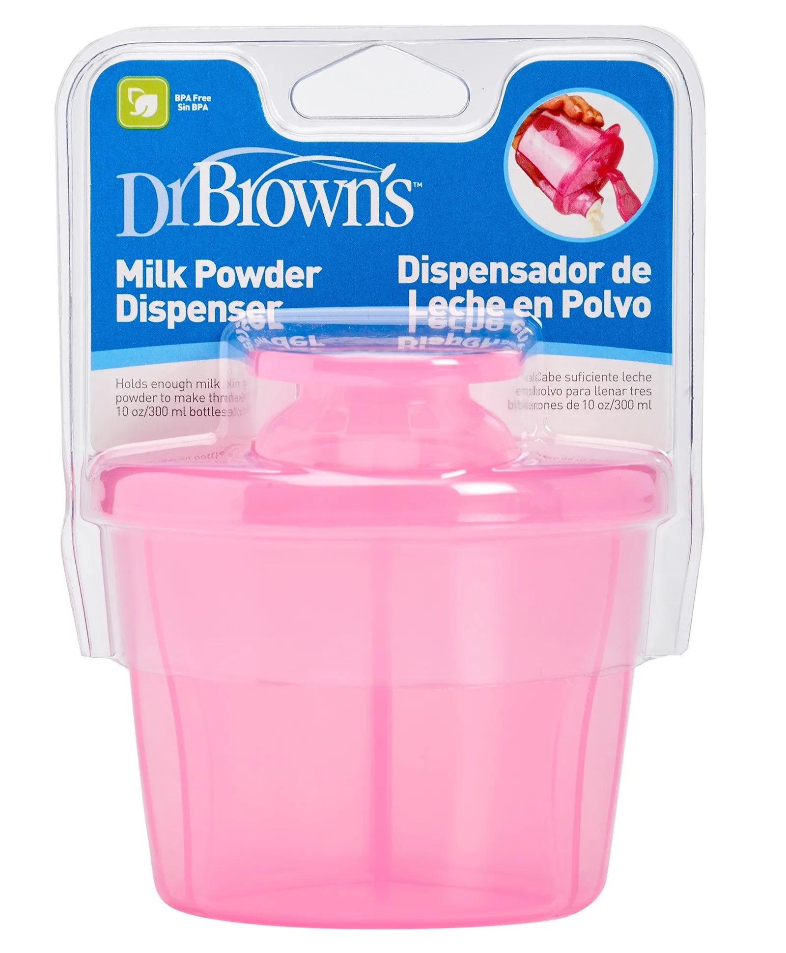 Dr. Brown's Milk Powder Dispenser - Pink - Laadlee