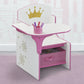 Delta Children Princess Crown Chair Desk With Storage Bin