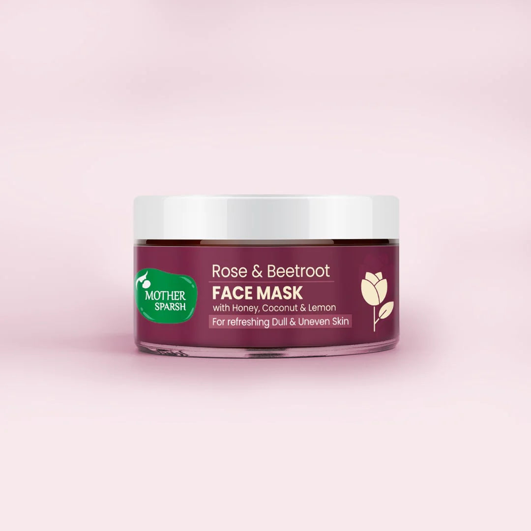 Mother Sparsh Rose & Beetroot Face Mask - 50gm - Laadlee