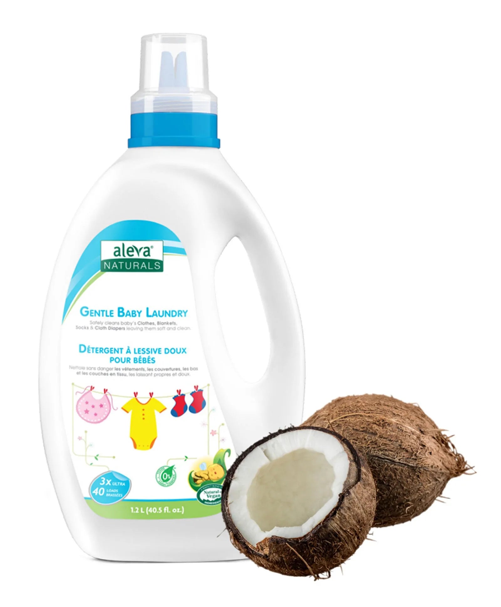Aleva Naturals Gentle Baby Laundry - 1.2L - Laadlee