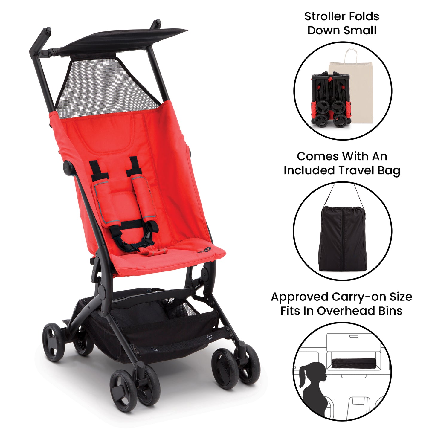 Delta Children Delta Clutch Stroller - Red