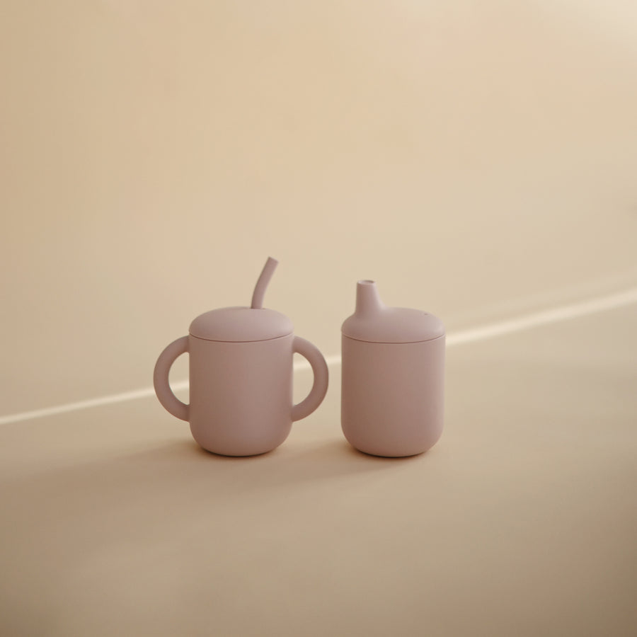 Mushie Silicone Sippy Cup Soft Lilac - Laadlee