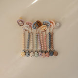 Mushie Silicone Pacifier Clip Hera - Blush