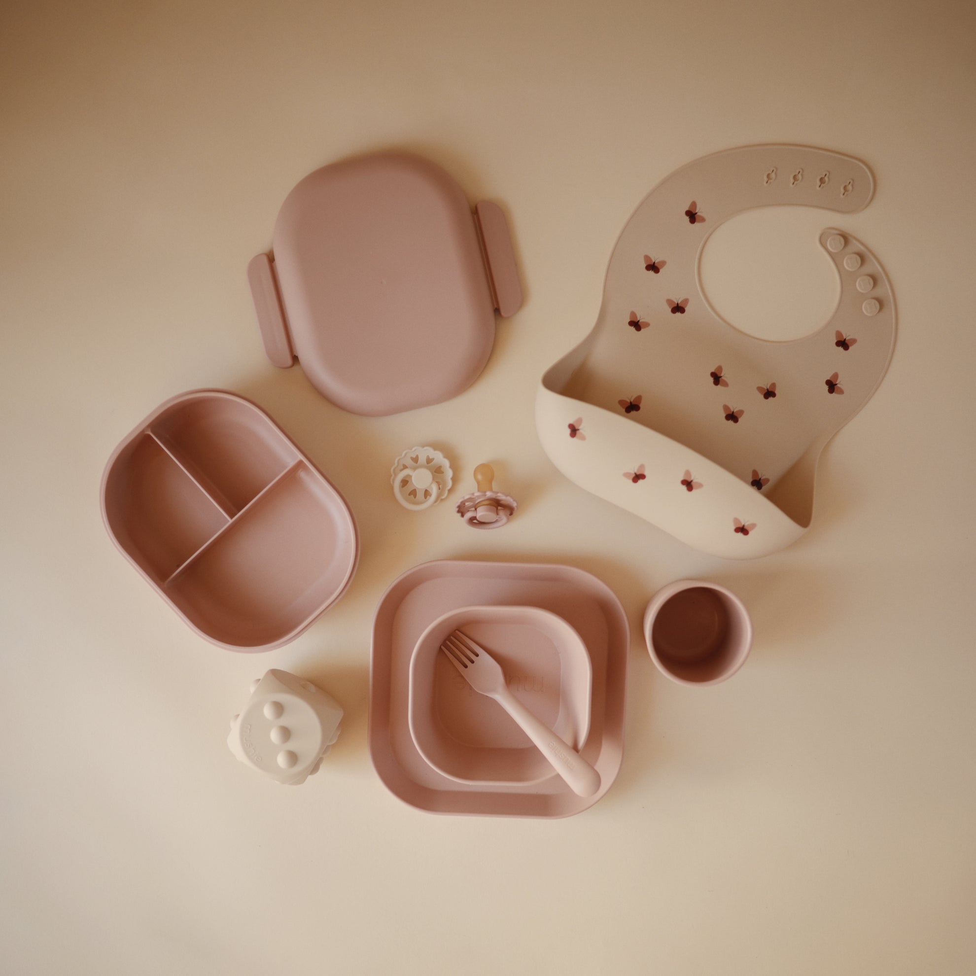 Mushie Lunchbox Blush - Laadlee