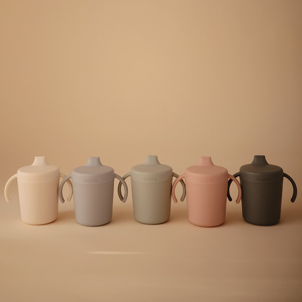 Mushie Trainer Sippy Cup Ivory - Laadlee