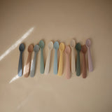 Mushie Silicone Baby Spoon Dried Thyme/Natural - Laadlee