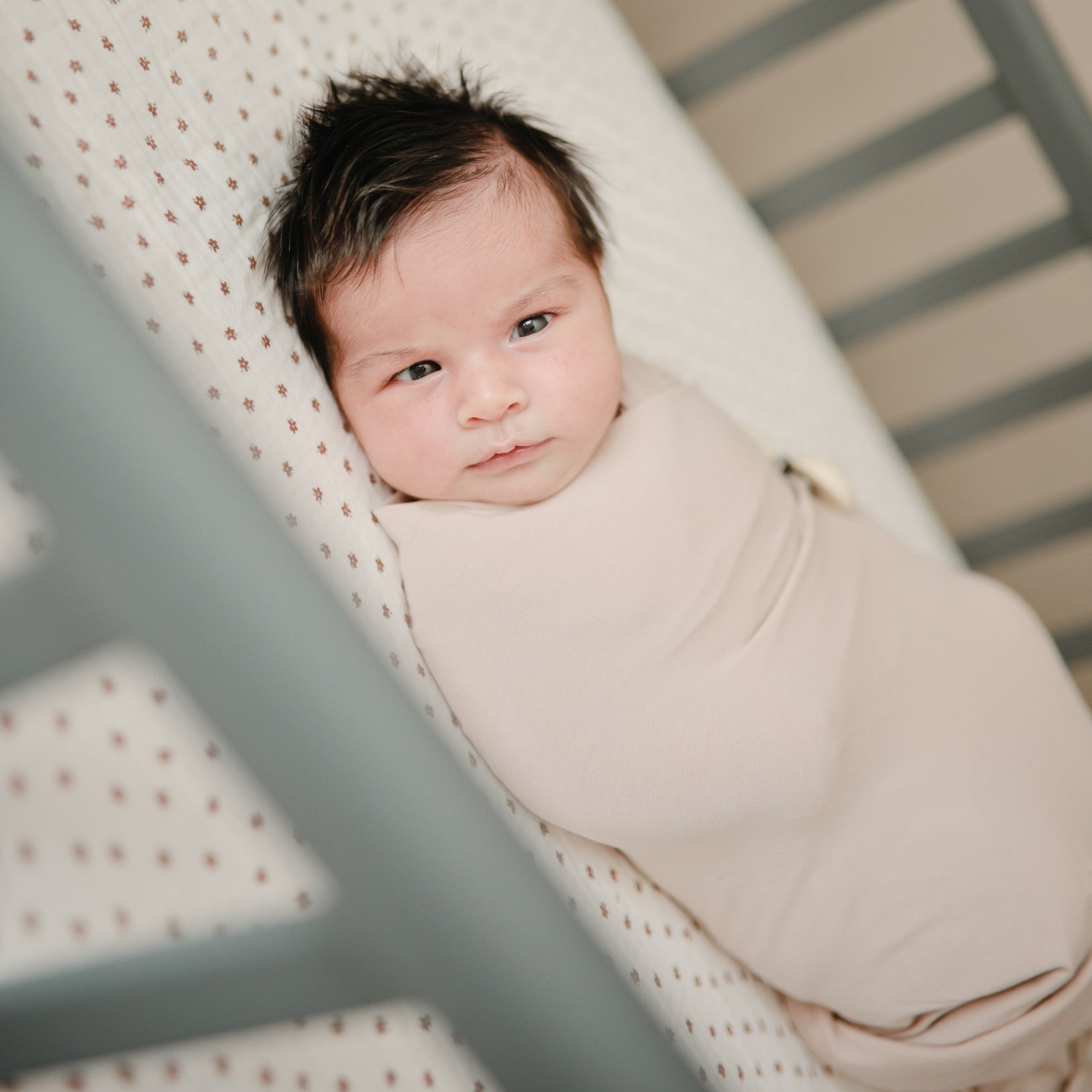 Mushie Crib Sheet Medium Bloom - Laadlee