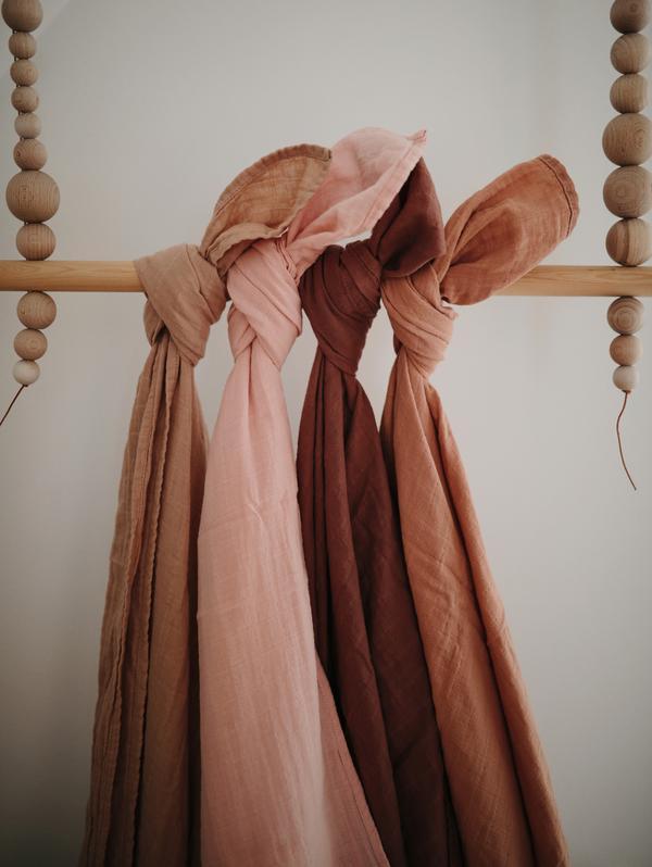 Mushie Swaddle Tawny Birch - Laadlee