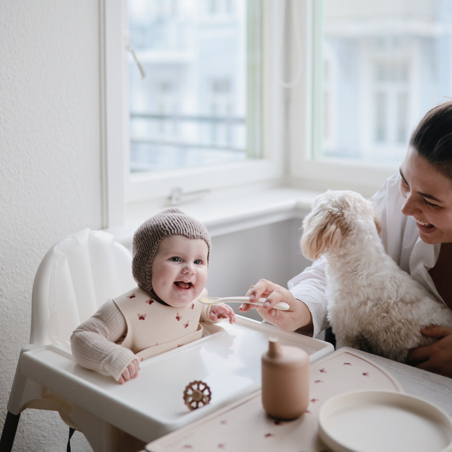 Mushie Silicone Sippy Cup Natural - Laadlee