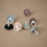 Frigg Rope Silicone Baby Pacifier 6M-18M, 2Pack, Stone Blue Night/Cream Night - Size 2 - Laadlee