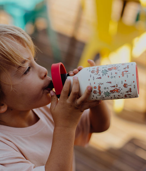 Hello Hossy Kids Water Bottle 350Ml - Jungly