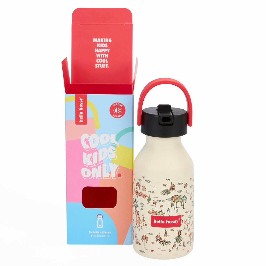 Hello Hossy Kids Water Bottle 350Ml - Jungly