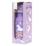 A Little Lovely Company Stainless Steel Water Bottle (350ml) - Unicorn Dreams