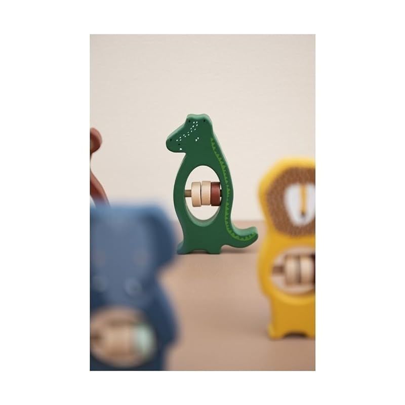 Trixie Wooden Rattle - Mr. Crocodile - Laadlee