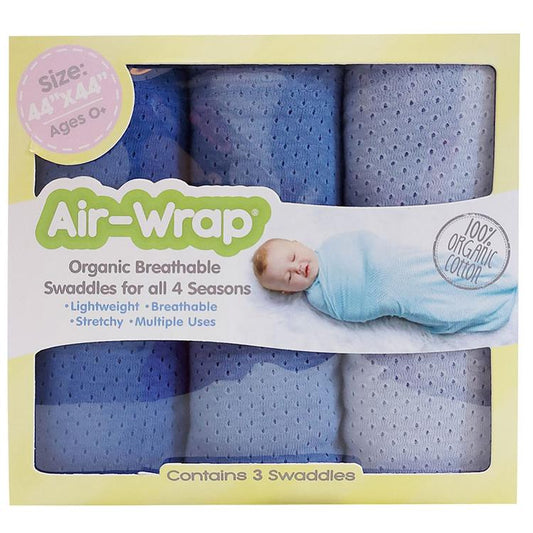 Woombie Old Fashioned Air Wrap - Light Blue, Medium Blue, Cool Blue