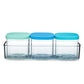 Yumbox Chop Chop Glass Cubes Jar Set of 3