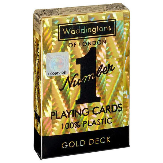 Waddingtons Number1 Playing Gold Cards