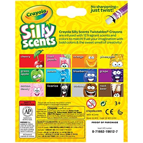 Crayola Silly Scents Twistables Crayons - Pack of 12 - Laadlee