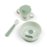 Done By Deer Foodie First Meal Set Happy Clouds - Green