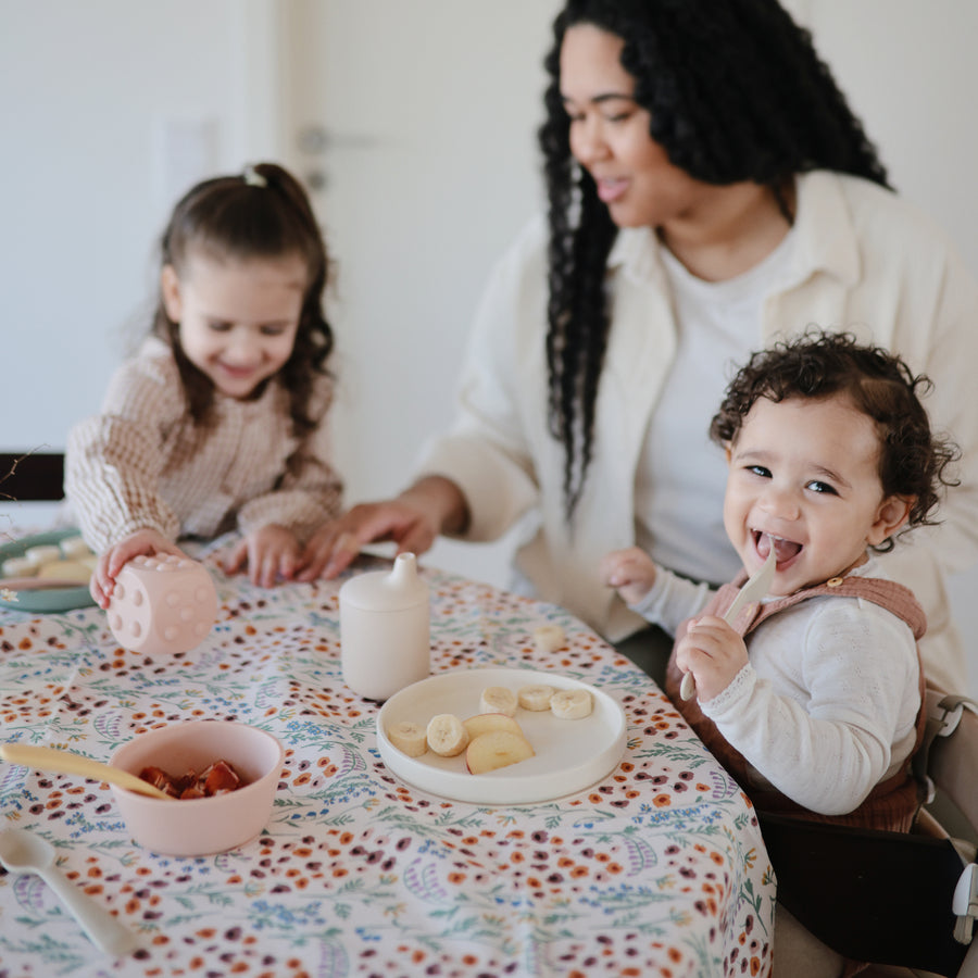 Mushie Silicone Baby Spoons Pale Daffodil - Laadlee